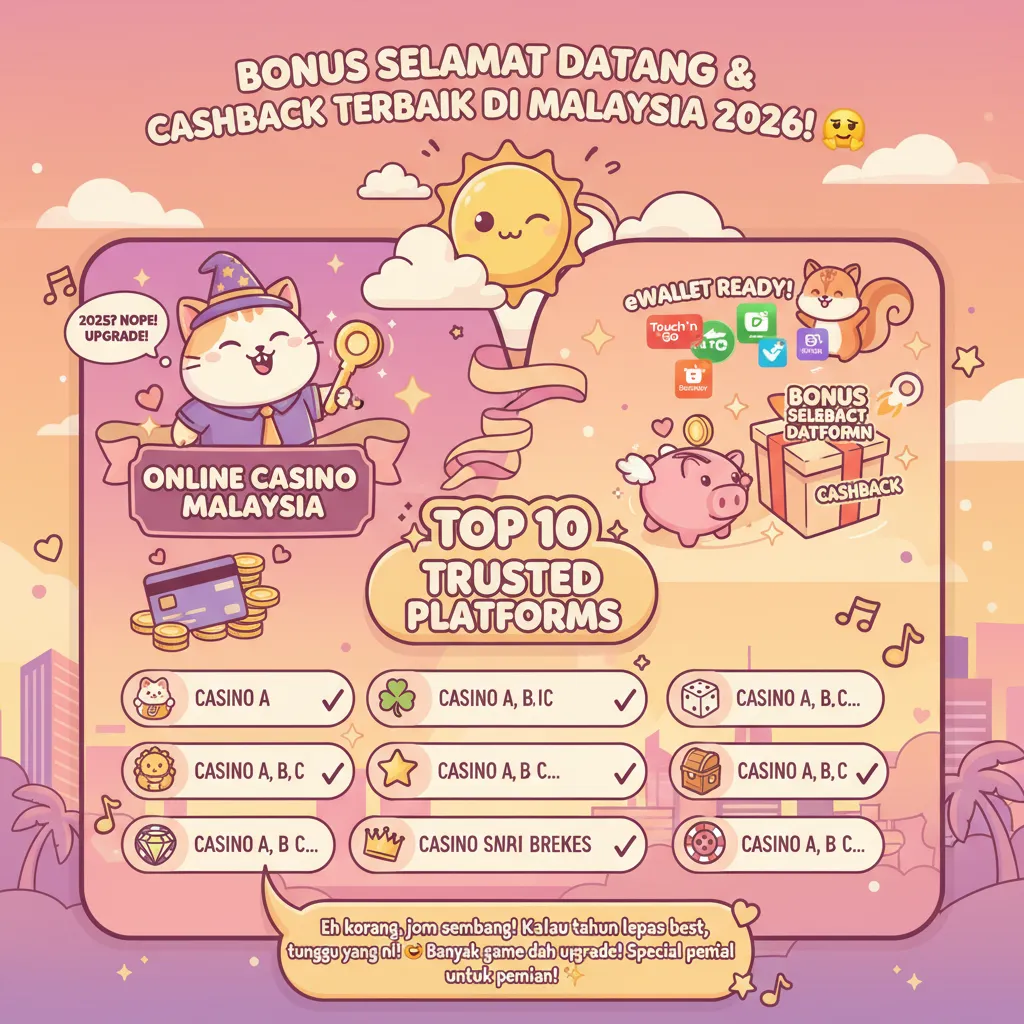 Bonus Selamat Datang & Cashback Terbaik di Malaysia